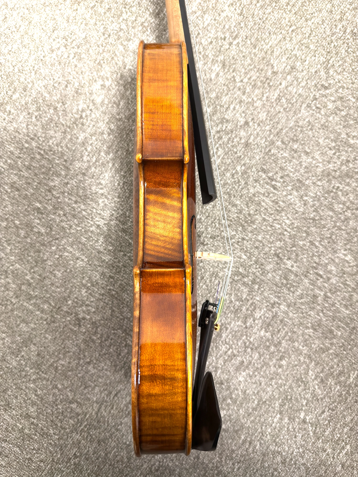 Professional Handmade Violin 4/4, European Spruce Ebony Fittings, Set with Case, Carbon Fiber Bow, Shoulder Rest