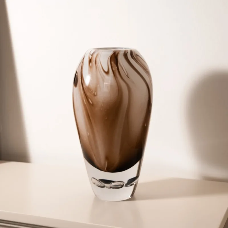 light luxury pattern bubble bottom glazed vase model room living room entrance desktop flower arrangement home decoration