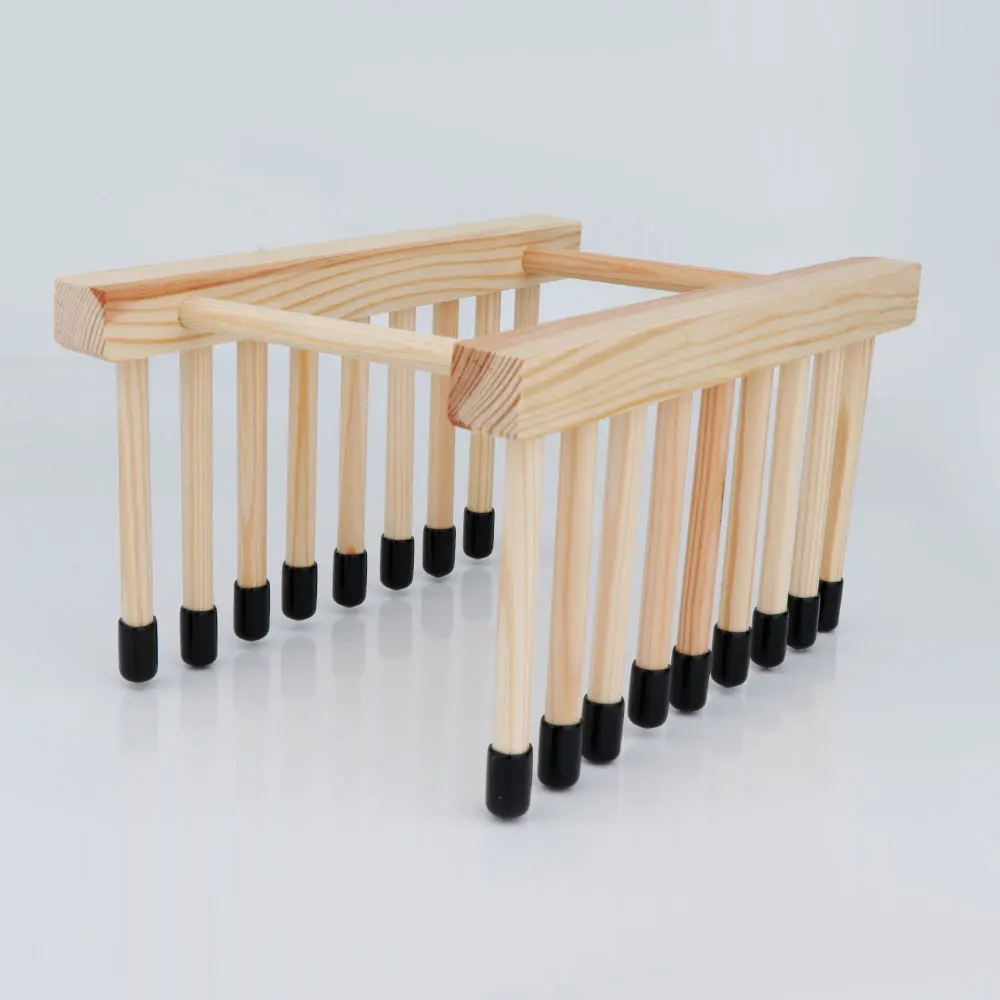 Bamboehout LP Record Droogrek & Display Opbergstandaard Natuurlijk materiaal Vinyl Organizer