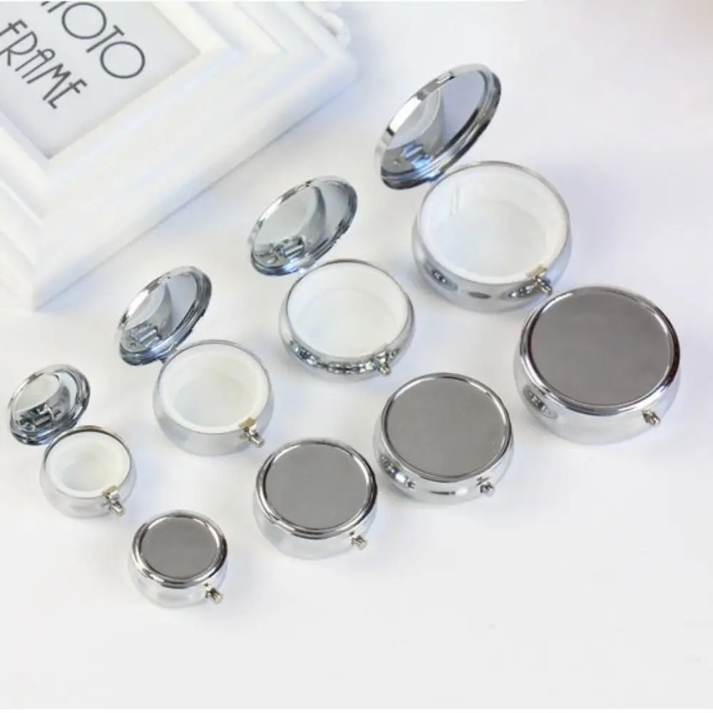 Portable Mini Detachable Tin Jar Container Refillable Bottles Box Candle Jars Medicine Box Pill Jewelry Storage Box