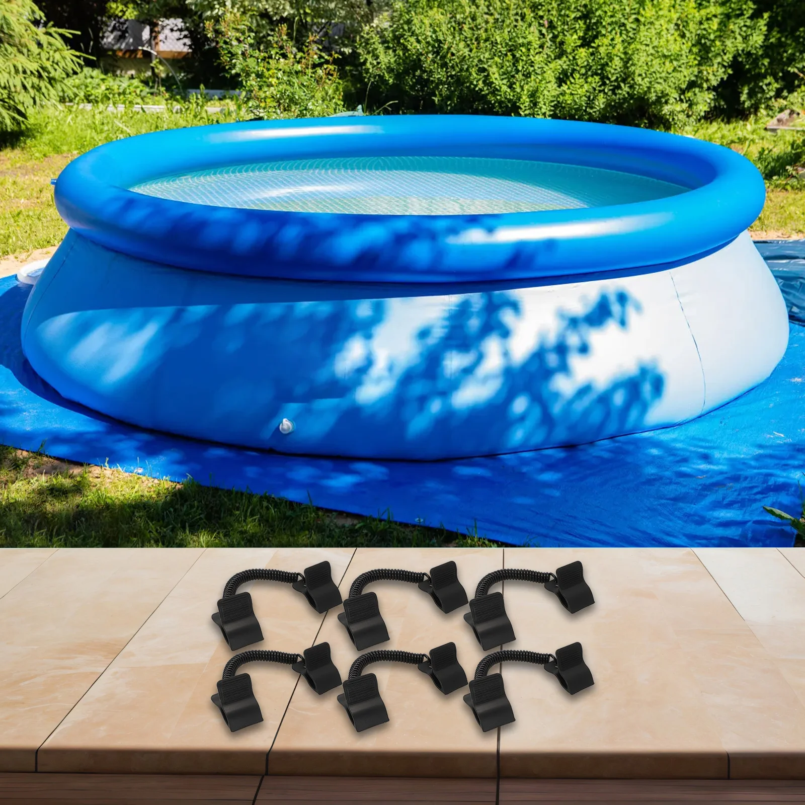 For Durable User Friendly Swimming Pool Clip Set Ensures For Secure Attachment of Your Solar Cover All Season Long