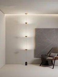 Modern Minimalist Led Floor Lamp for Living Room Aisle Wall Atmosphere Suspension Floor Lamp Plug Creative Bedroom Bedside Lamp