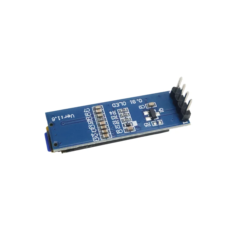 I2C 0.91 Inch OLED Display Module I2C SSD1306 OLED Display Module White / BLUE I2C OLED Screen Driver DC 3.3V~5V for Arduino