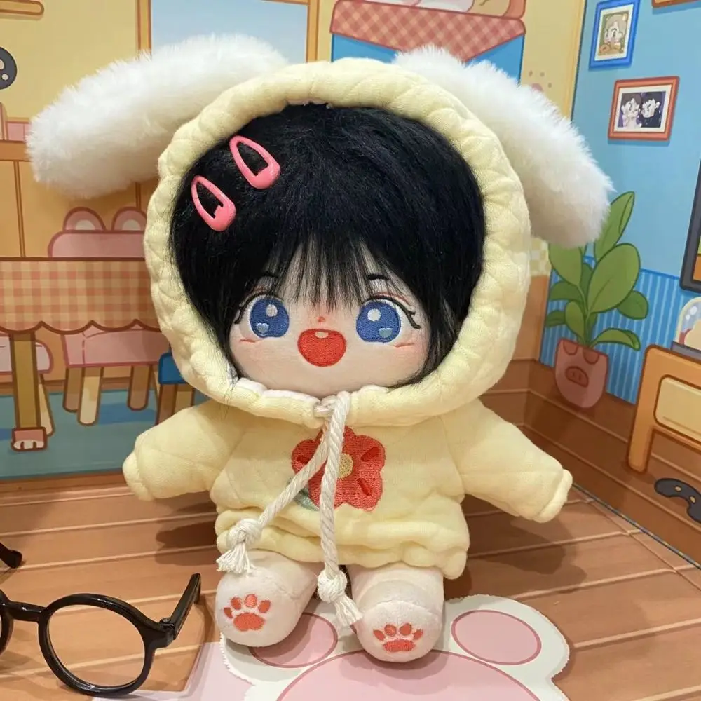 

Head Cover 20cm Cotton Doll Dress Hoodies Shoulder Strap Skirt Cotton Doll Clothes 10/15/20cm Sweet Plush Toy Clothes