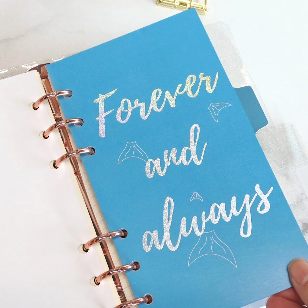 6 قطع/مجموعة من ورق الأوراق السائبة للتصنيف البحري، ورق مؤشر مثقوب متعدد الألوان، مستلزمات التعلم المكتبية والمدرسية