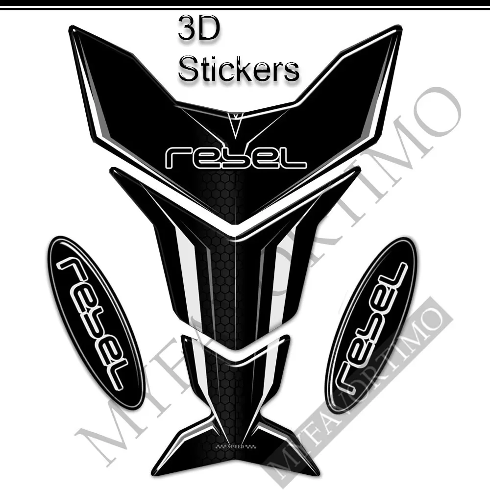 

For HONDA CMX Rebel 300 500 CMX300 CMX500 Rebel300 Tank Pad Stickers Decal Emblem Logo Protector 2015 2016 2017 2018 2019 2020