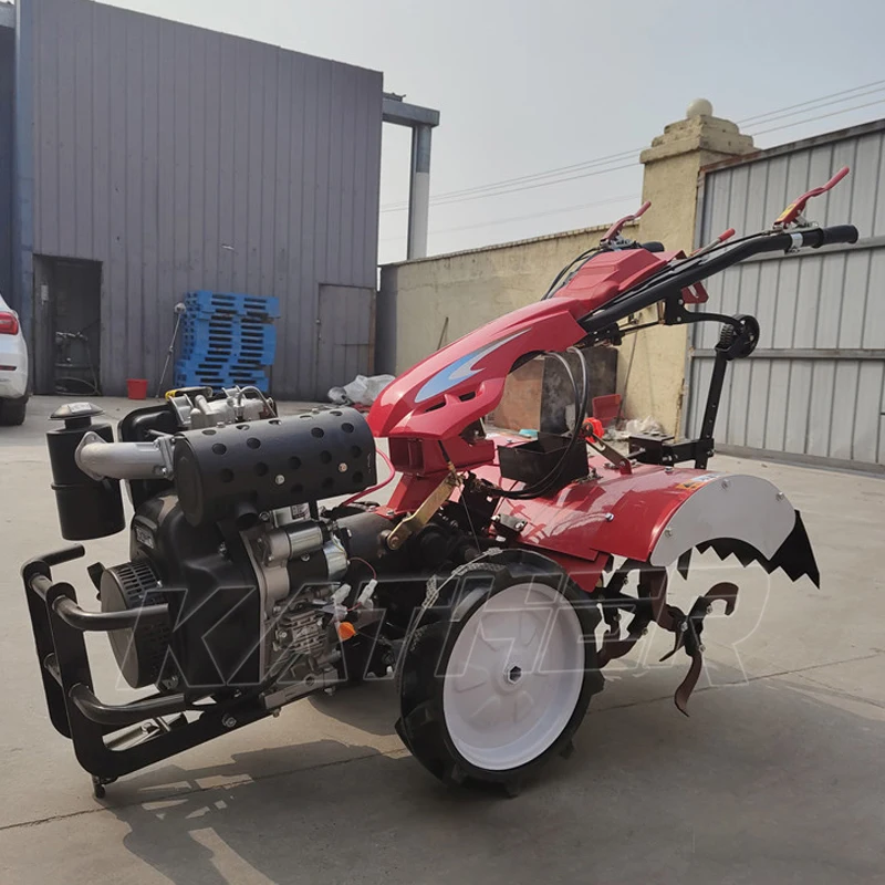 Multi-function Ditching Ridging Weeder Subsoiler Planter Machine 3-Point Rotary Tiller 173f 186f Diesel Rotary Tiller Cultivator