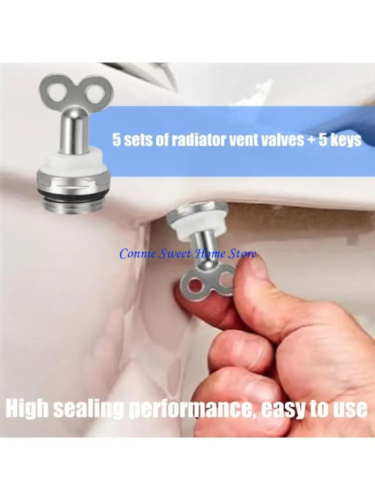 

LXAF 5 шт. винтовые воздушные клапаны радиатора, предохранительный выпускной клапан, замена дюйма, выпускные клапаны для