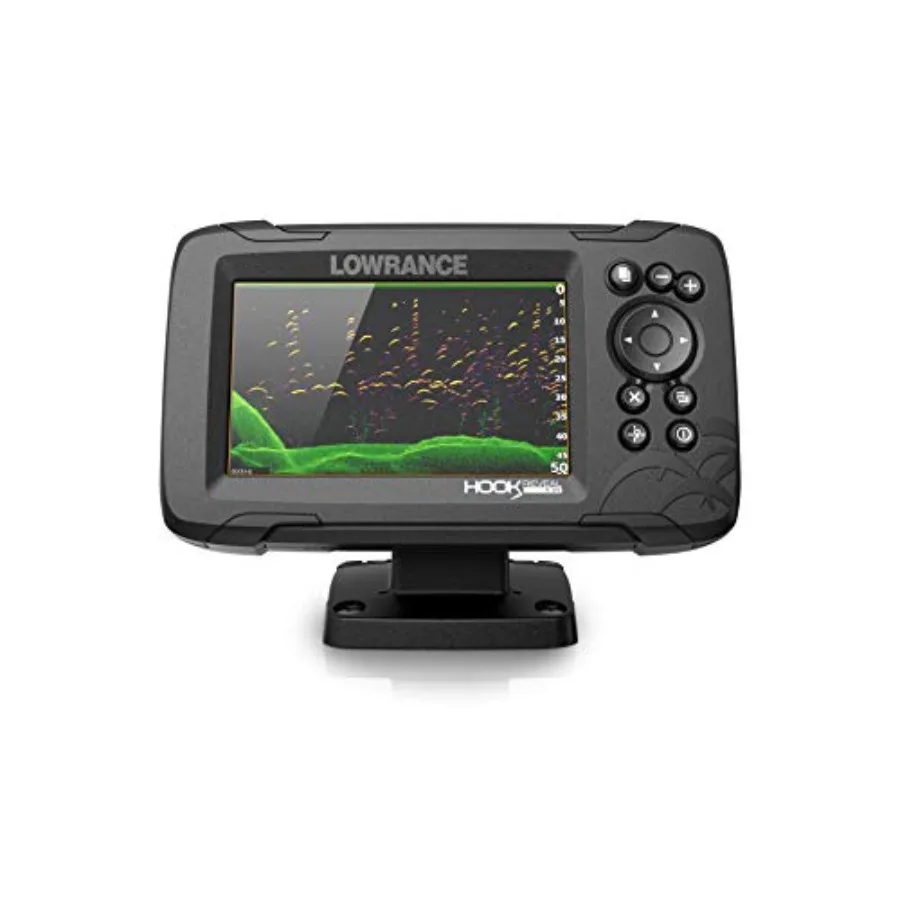 

5-inch Fish Finder with SplitShot Transducer Preloaded C-MAP US Inland Mapping for Freshwater Fishing Black High-Resolution Dis