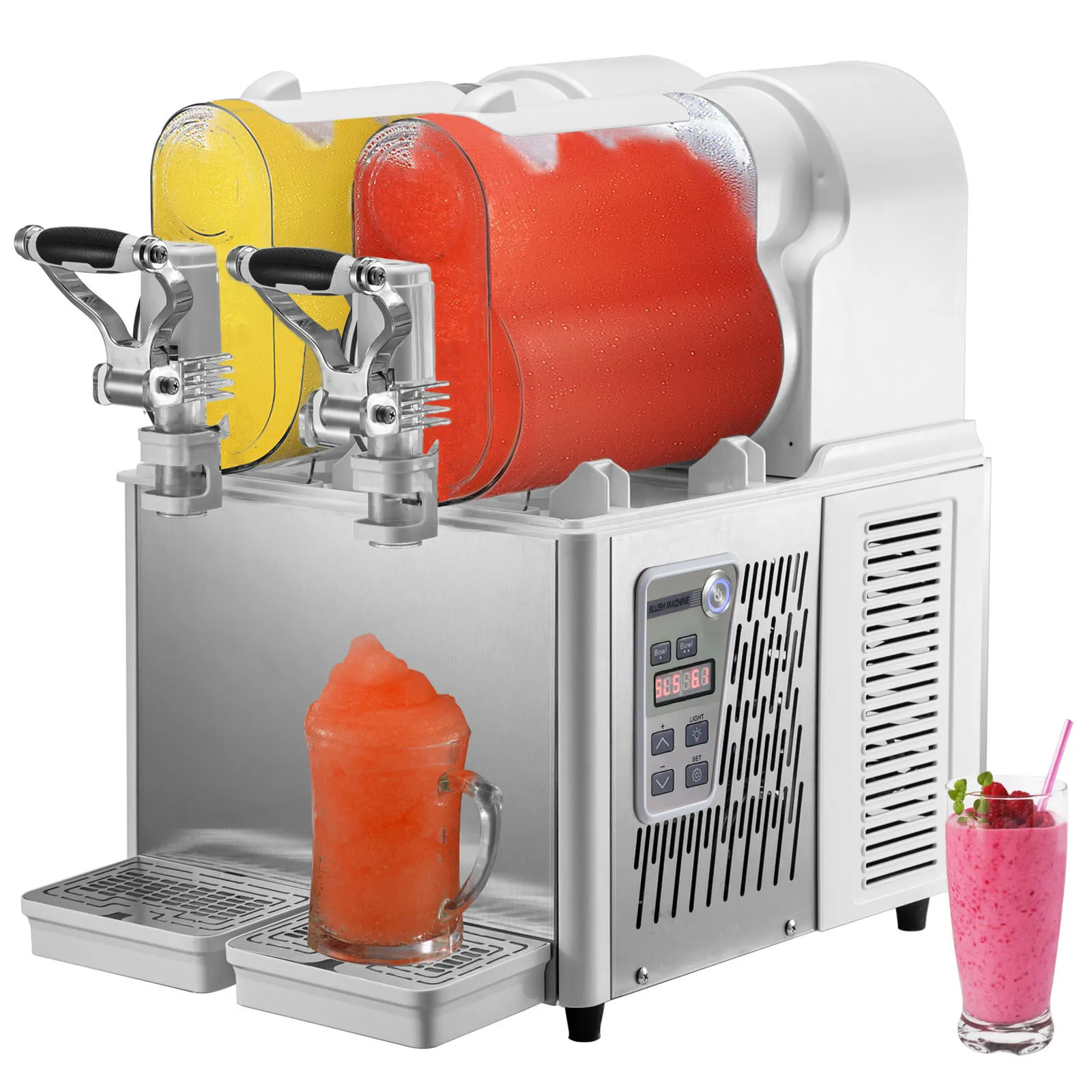 VEVOR 3/6L 1/2 Jar Commercial Slushie Machine Slush Maker Frozen Drink Dispenser Ice-Cool Juice Smoothie Granita Vending Machine