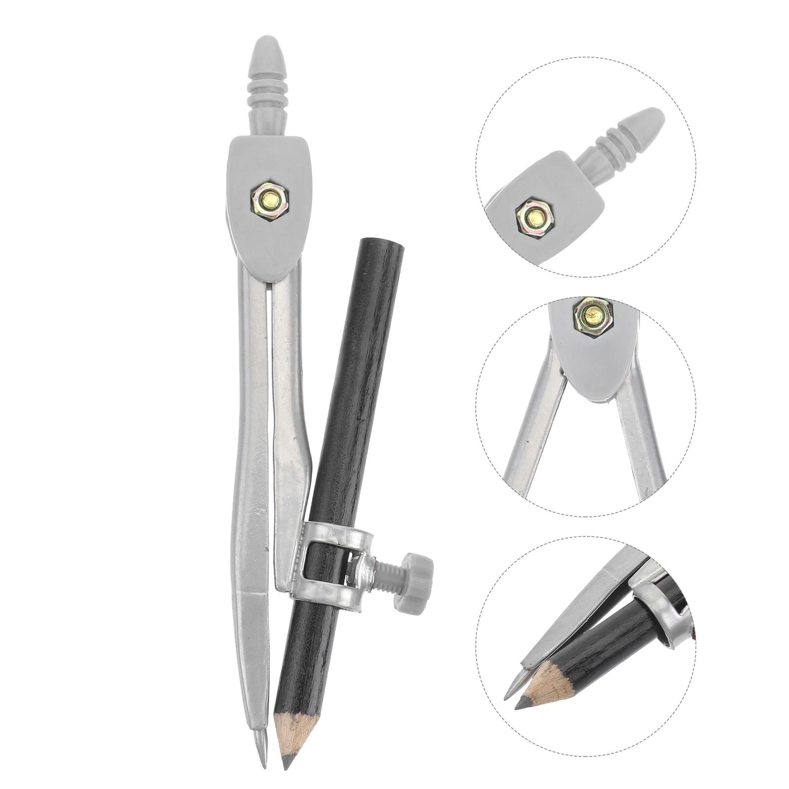 

Compass for Geometry Drafting Carpenters Pencils Compasses Metal Stationery Drawing Tool