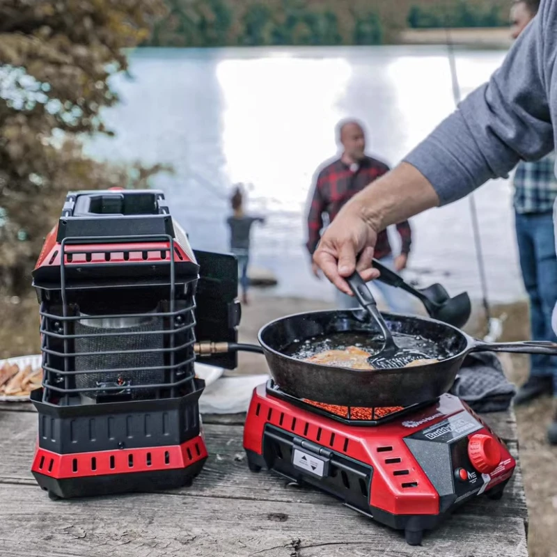 Outdoor camping portable gas stove picnic camping barbecue plate hot boiler 11B support