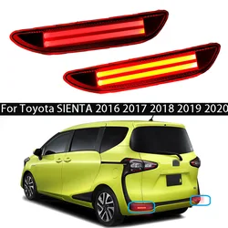 1 set Car Led Rear Bumper Tail light For Toyota SIENTA 2016 Flashing Brake Light Turn Signal Light