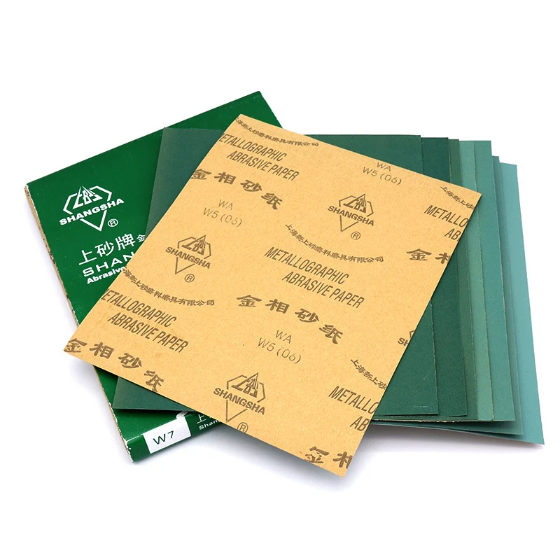 1Pcs 9 "X 11"(230X280มม.) ขัดทรายแห้งแผ่นกระดาษ180 320 400 500 600 800 1000 1200กรวด W5 ~ W50 Emery ผ้าหนา0.1มม.
