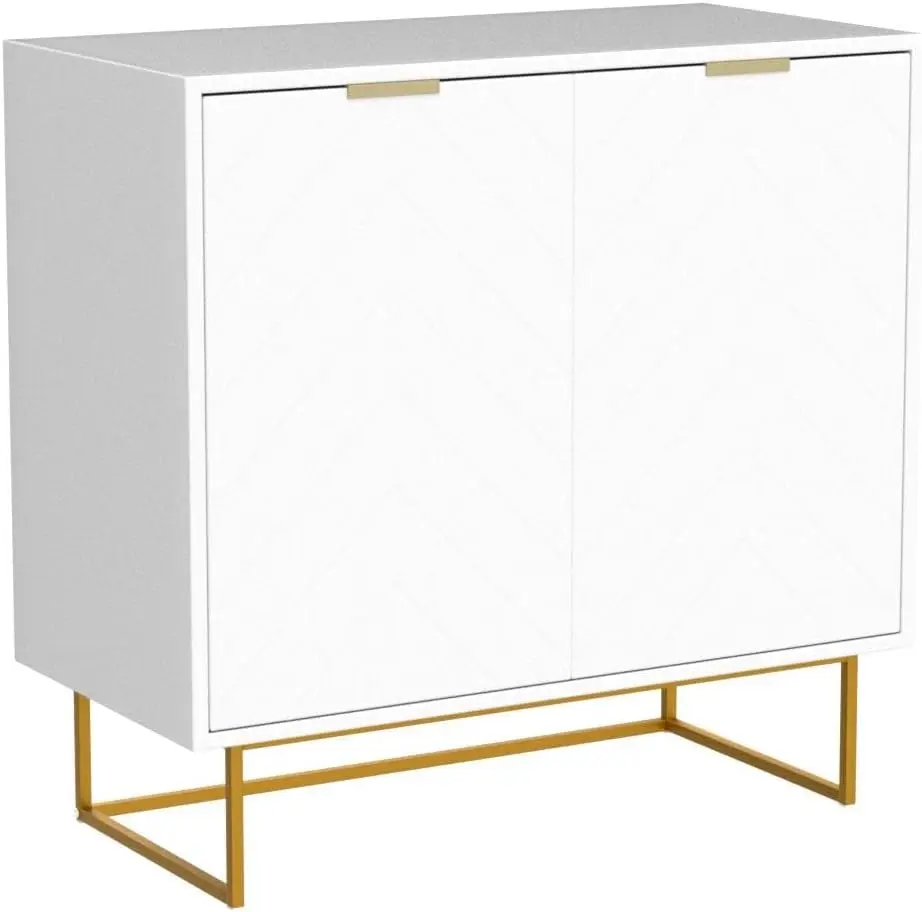 Sideboard Buffet Cabinet with Storage Top Weight Capacity 150lbs Sideboard Storage Cabinet with Doors and Adjustable Shelf