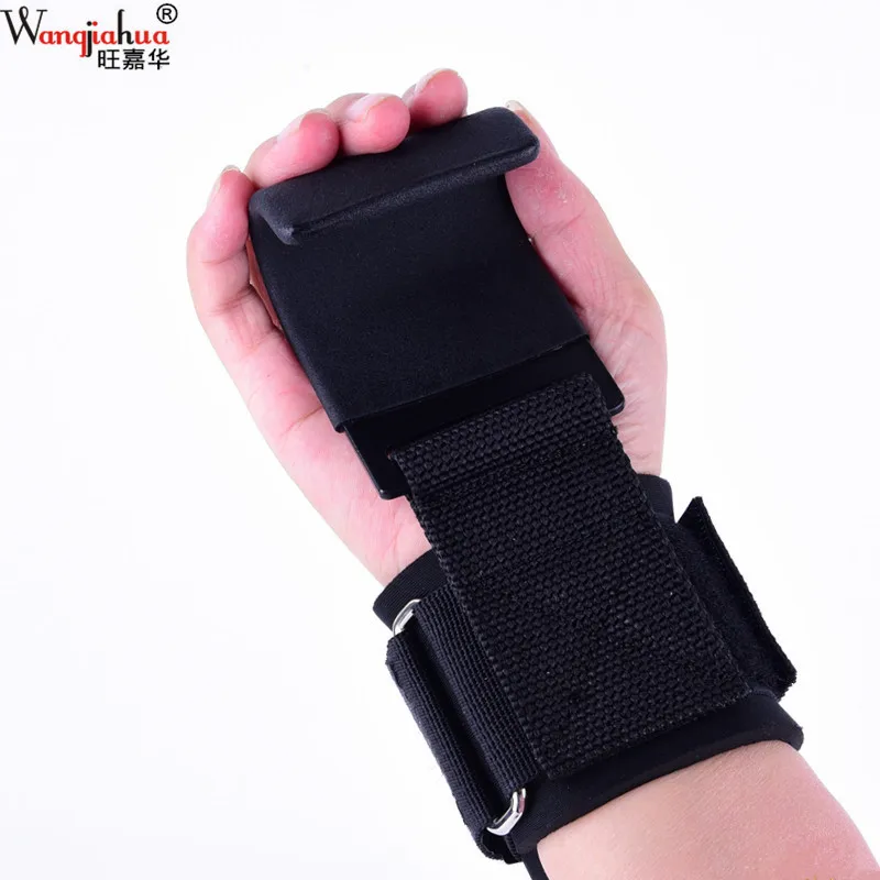 Wide-Edge Hook Wristband Weightlifting Palm Grip Hard Pull Sports Booster Stripe Pull-up Wrist Protector Barbell Protective Gear