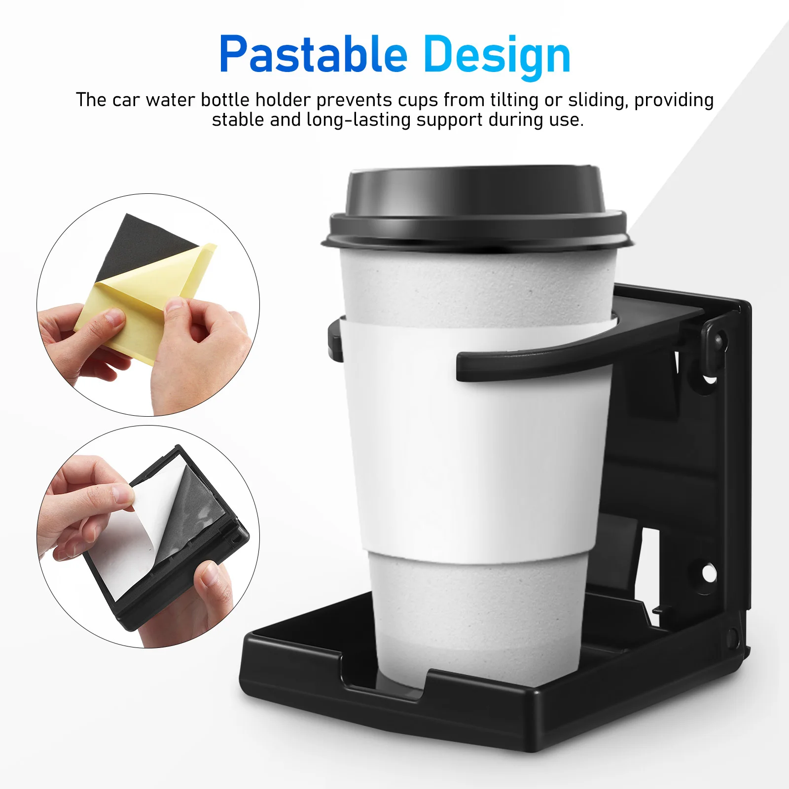 

2Pcs Car Foldable Cup Holders Adjustable Drink Bottle Holder Automotive Cup Holder Organizer for Cars Car Drink Holders