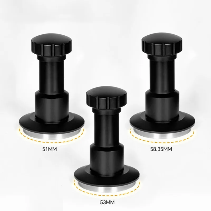 51MM/53MM/58MM Threaded Coffee Impact Tamper Stainless Steel Elastic Tamper 25-35 Lbs Constant Pressure Coffee Accessories