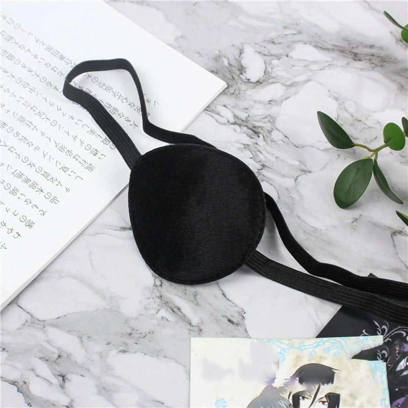 Anime Single Eye Mask Comfortable Eye Patch Washable Concave Eye Patch Cosplay Theme Party Accessories Pirate Cosplay Costume