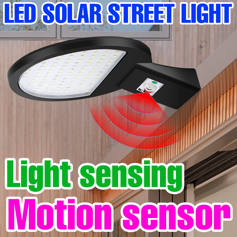 LED Outdoor Solar Light Garden Lamp Motion Sensing Solar Street Lights Decoration 2835 Patio Stair Garden Fence IP65 Waterproof