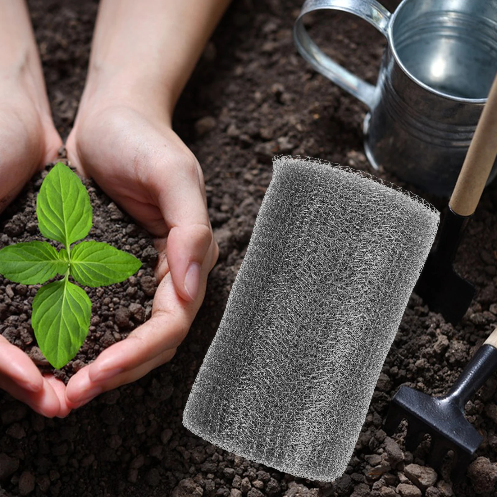 

Stainless Steel Wire Mesh Strainer Fine Mesh Filter Net For Plant Root Protection Drainage Ventilation Tool