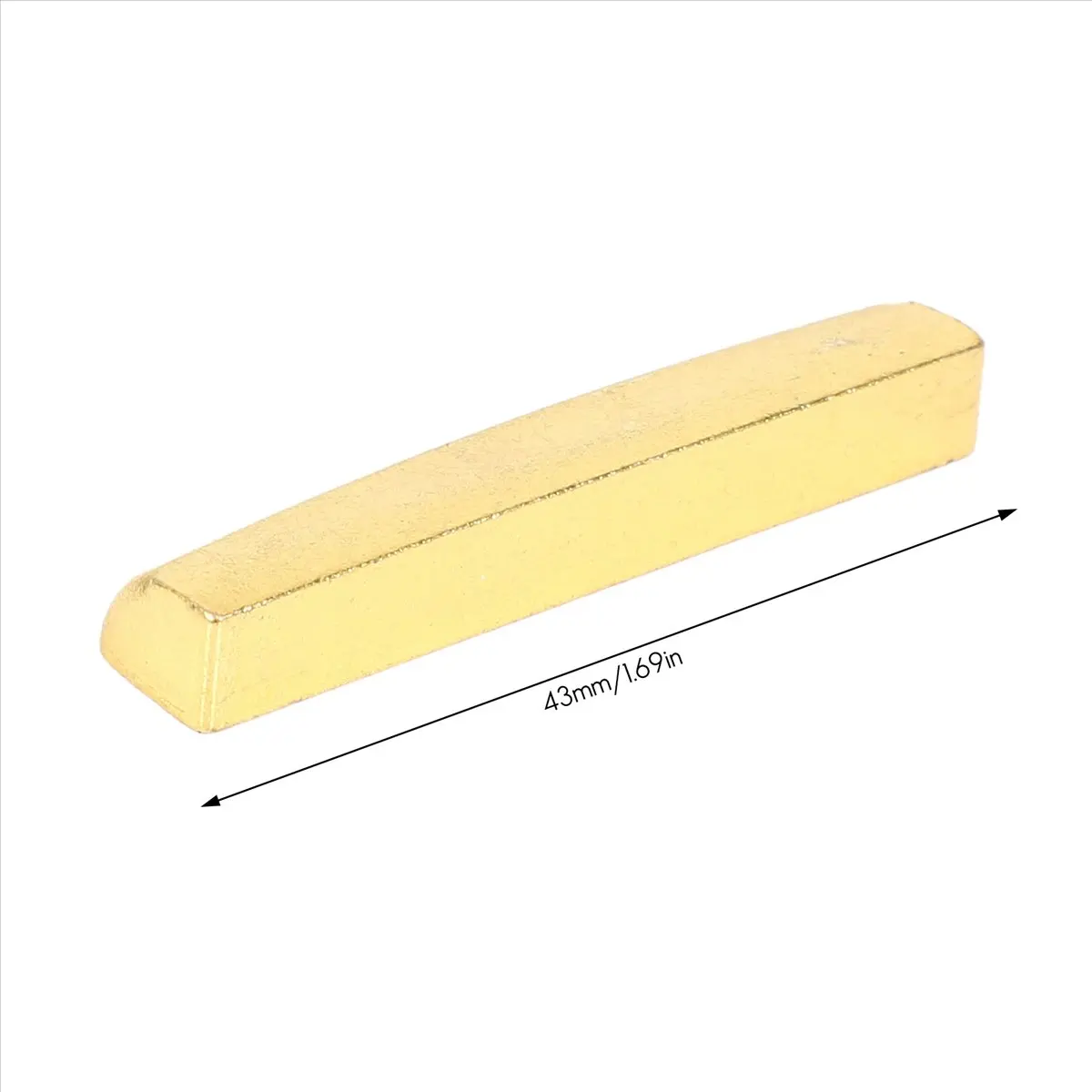 

TUREBG 4X Guitar Brass Nut for Acoustic or Les Paul,Gold