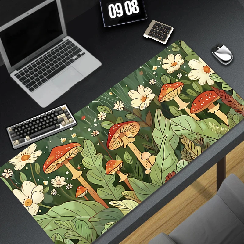 Mouse Pad Mousepad Computer Keyboard Pad Mouse Mat Psychedelic Mushrooms Gamer Soft Office Classic Carpet Table Mat Desktop Mat