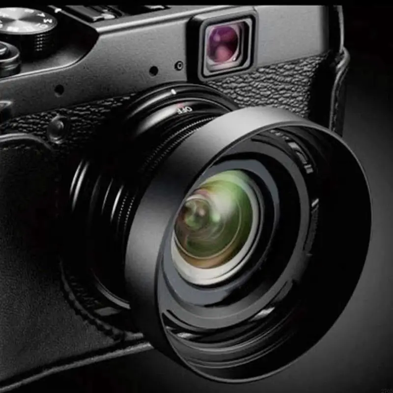 Interchangeables Alloy Camera Lens Hoods Cover with Hollows Out Pattern For X10 X20 X30 Series