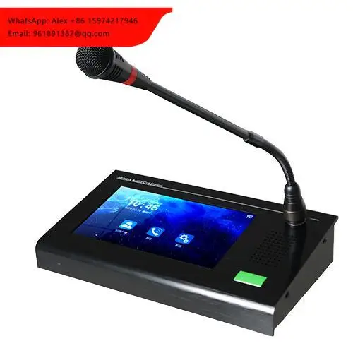 SIP Protocol IP Network Wireless Dynamic Conference Broadcast Intercom Microphone