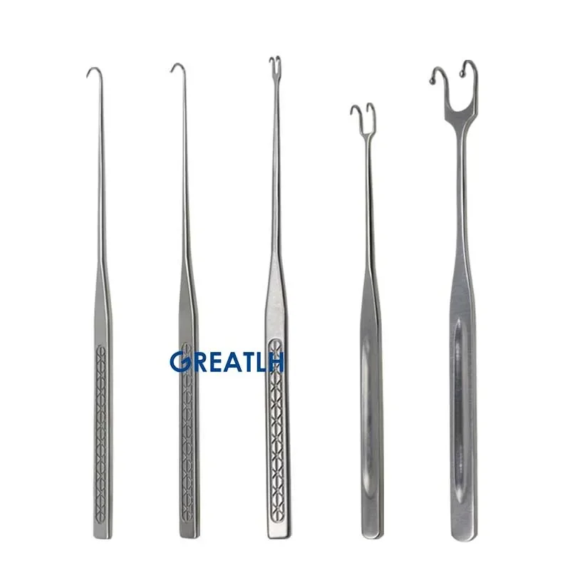 GREATLH Nose Shaping Pull Hook Nasal Cavity Pull Hook Rhinoplasty Instrument Stainless Steel Plastic Tool