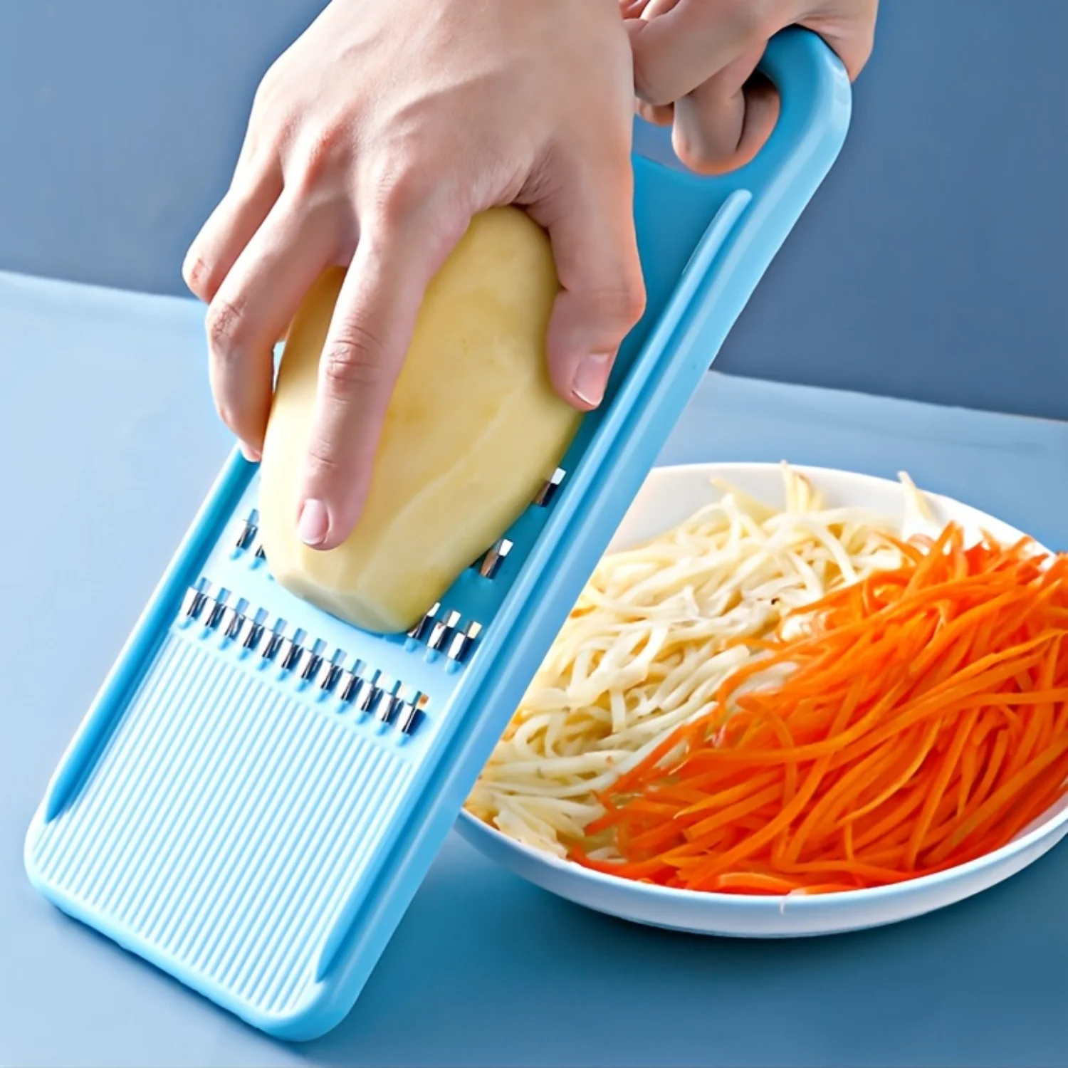 Household Shredder Does Not Hurt The Hand Cucumber Radish Potato Shredded  Tool Grater, 10.43*3.93in Mandoline slicer Grater