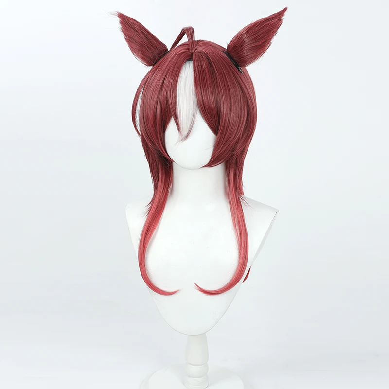 Uma Musume Pretty Derby Darley peluca de Cosplay árabe orejas cola disfraz de fiesta de Halloween Prop pelo sintético fibra resistente al calor