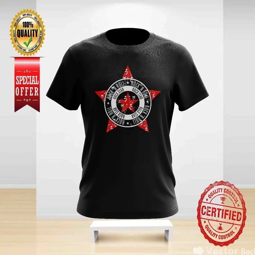 

ФУТБОЛКА ROCK AND ROLL ROCK STAR DESIGN 8, ФУТБОЛКА с КРУГЛЫМ ШИРОМ ДЛЯ ALL American Band Singer, Мужская уличная футболка в стиле хип-хоп, рок, для женщин