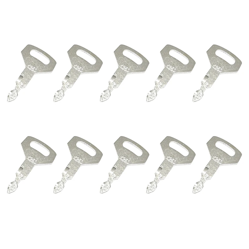 10 Pcs Ignition Key K250 2420Z1030D2 YN50501010P1 211070170 PM50S01001P1 Compatible with Kobelco Excavator SK-8 SK200-1