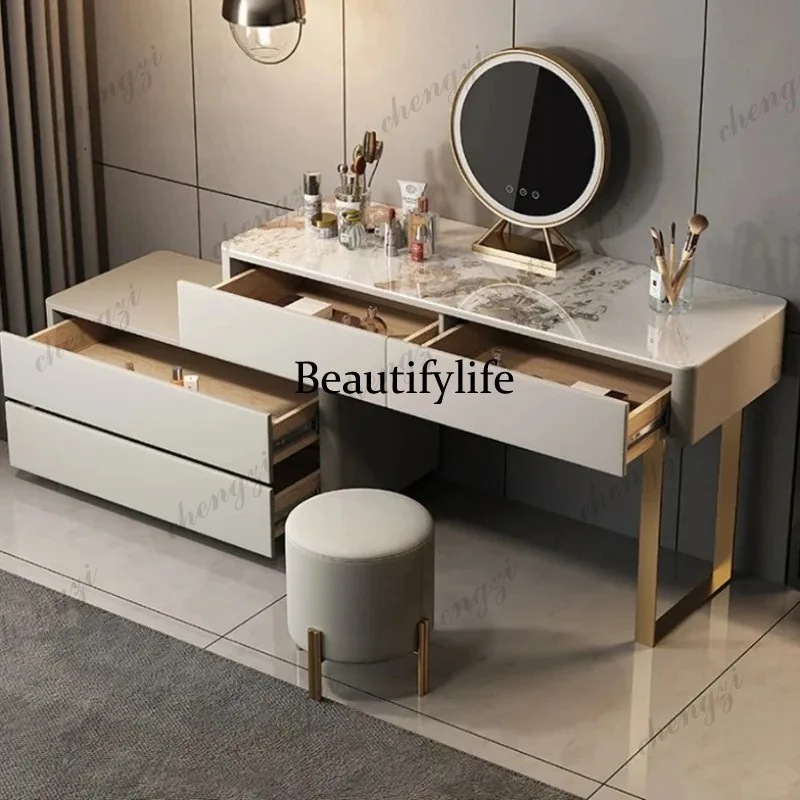 

Mirror Professional Dressing Table Makeup Stool Drawer Mirrors Dressers Luxury Modern Coiffeuse De ChambreBedroom Furniture