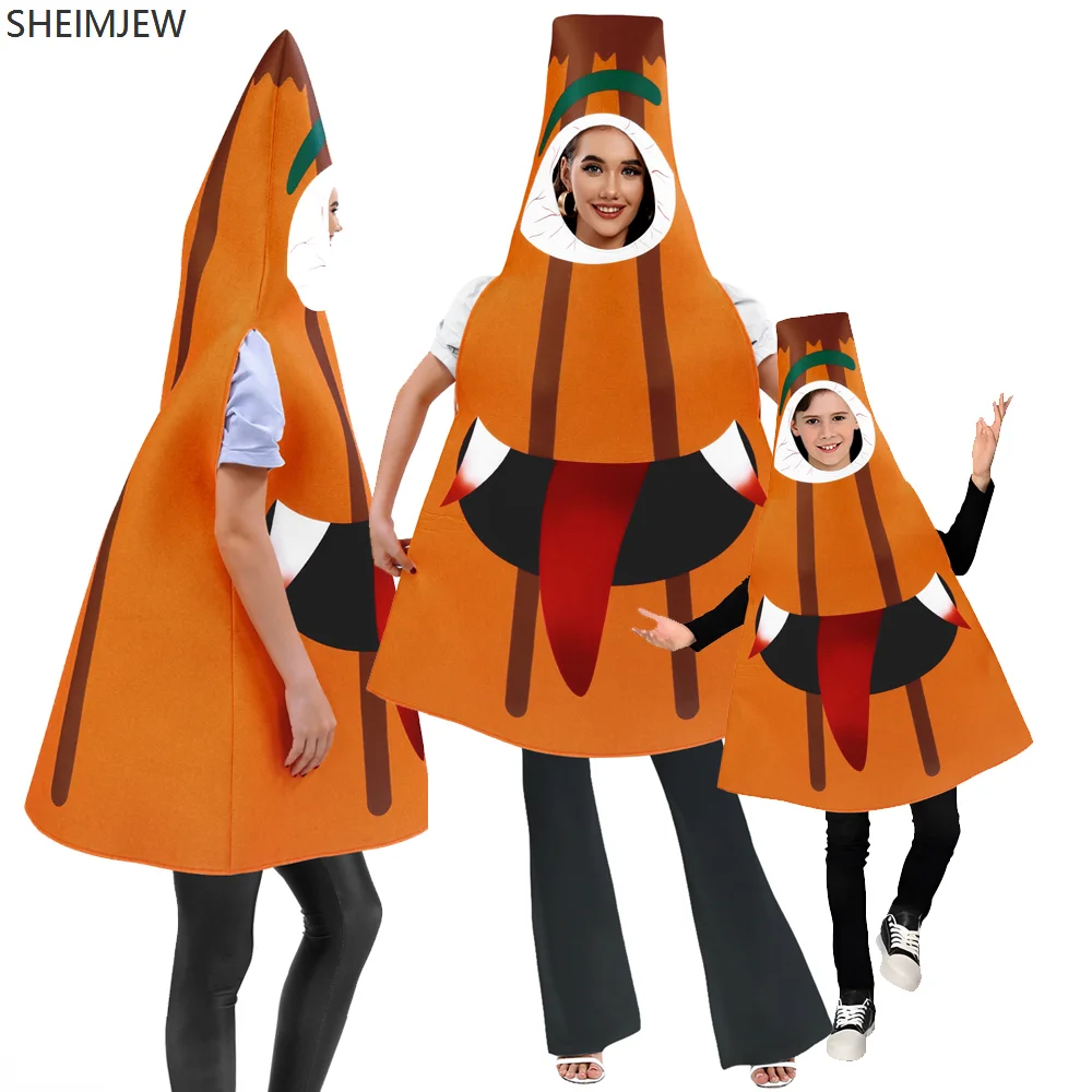 

Funny Umbrella Monster Costume Adult Children Halloween Jumpsuit Parent-child Carnival Purim Costume Party Performance Clothes