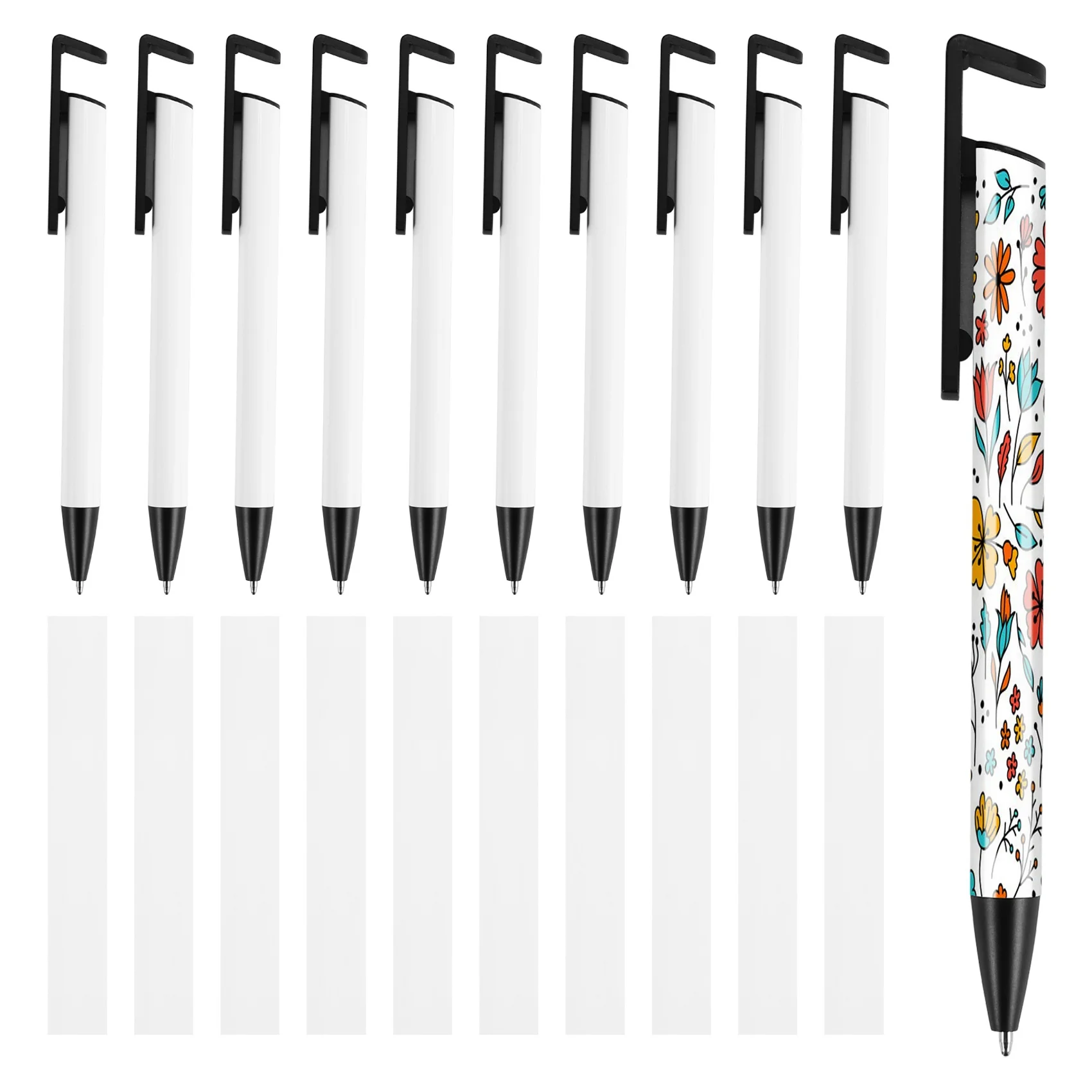 

Набор из 10 заготовок для сублимационной ручки ABNP с алюминиевым корпусом с термоусадочной пленкой для шариковых ручек для сублимационной печати