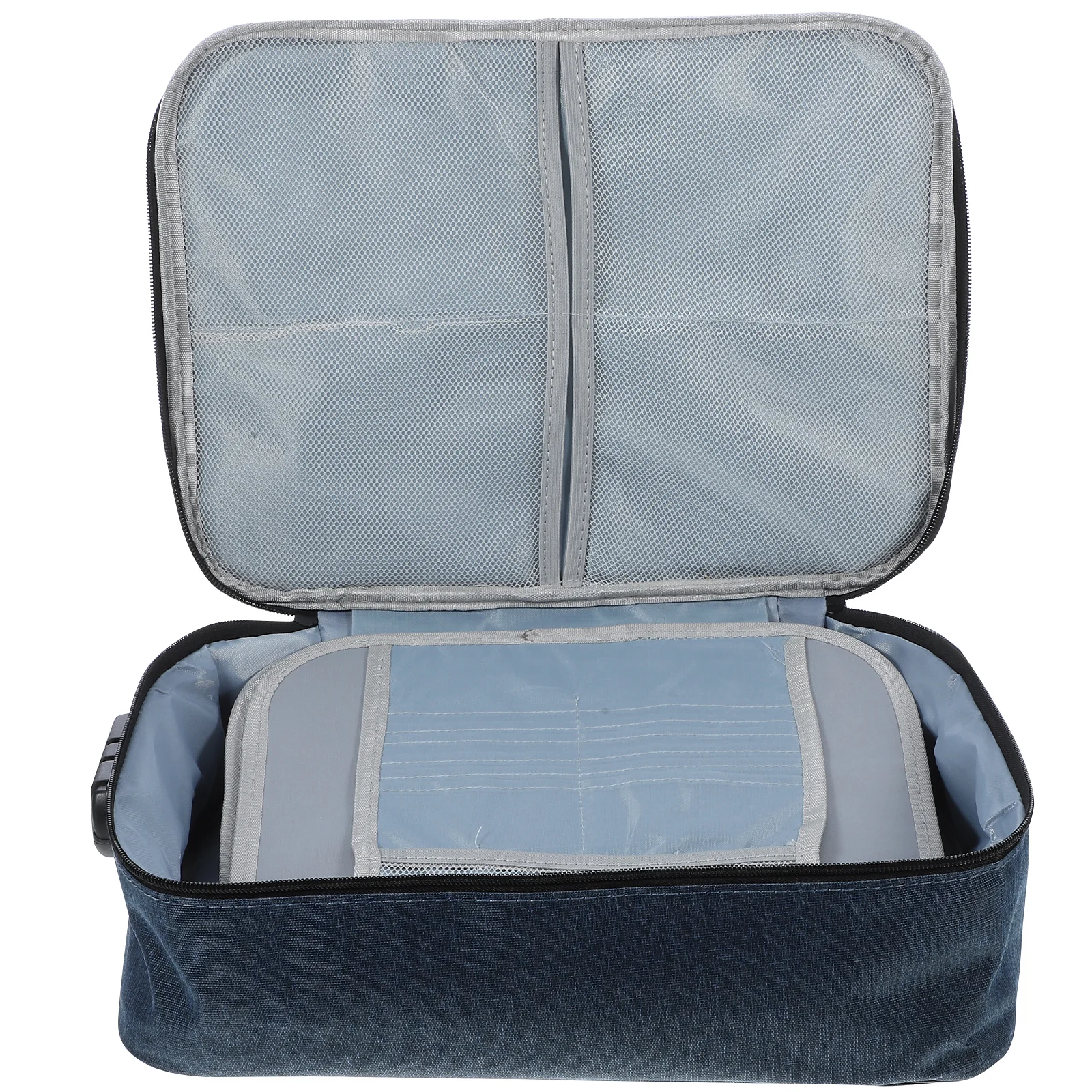 Document Lock Case Multi Layer Id Storage Organizer Spacious Travel File Organizer Secure Document Storage Box Portable