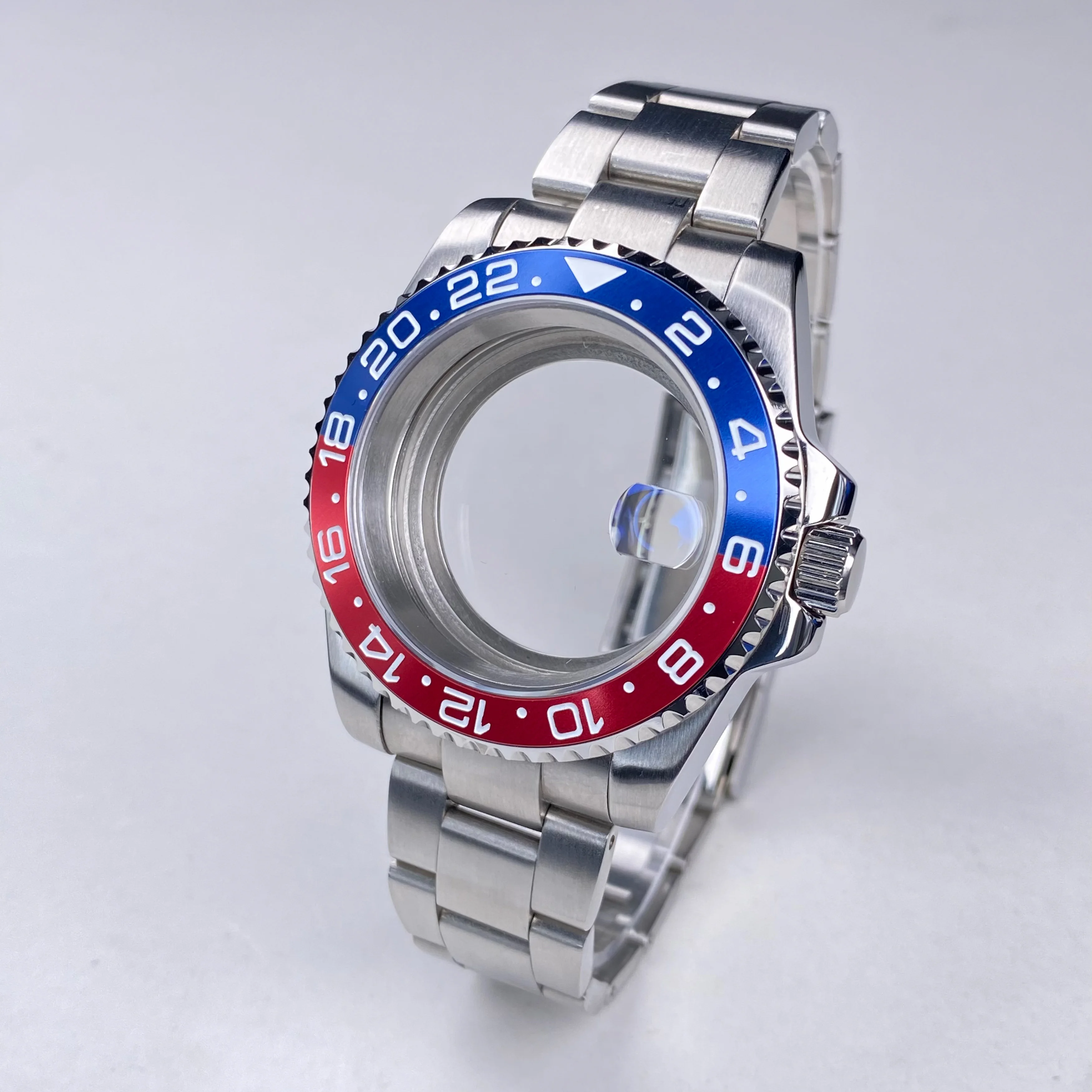 Корпус часов NH35 40 мм, браслет 316L, керамический безель, сапфировое стекло, водонепроницаемый для GMT SUB NH34 NH35 NH36, корпус часов с механизмом NH35