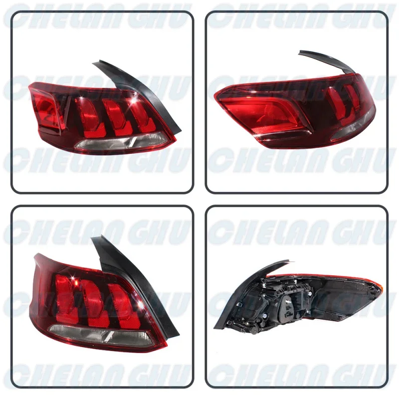 Tail Light For Peugeot 301 2017 2018 2019 2020 2021 2022 2023 2024 1 Pair Rear Lamp + Circuit boards Without Bulbs