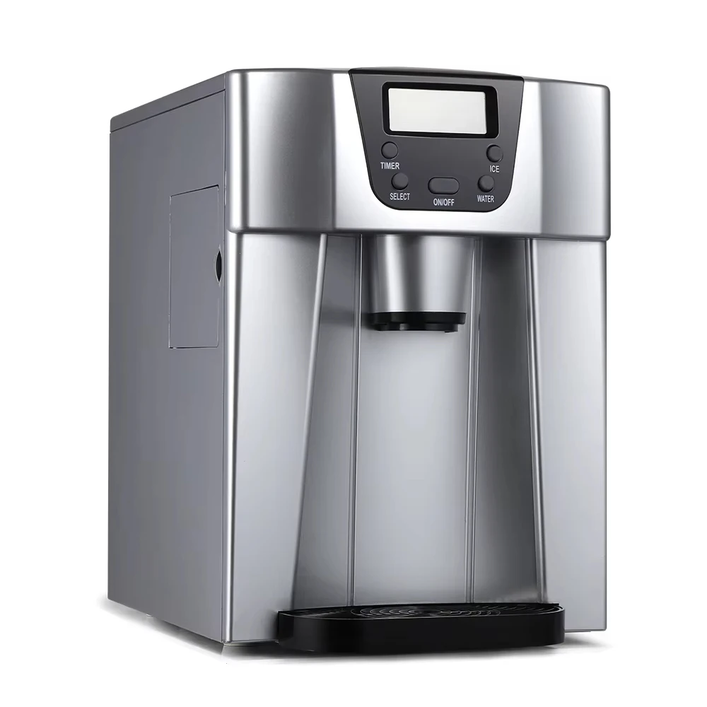 2 in 1 Water Dispenser 20kg Bullet Ice Making Small Home Commercial Ice Maker Machines for Business Price Automatic