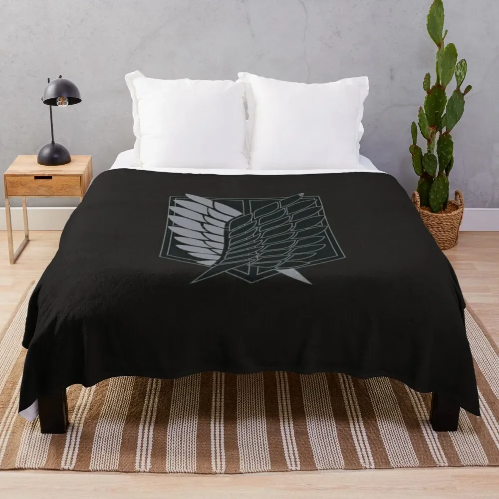 

Exploration Battalion - SNK - B&W Classic Throw Blanket Lightweight Warm Blanket for Indoor Outdoor Use