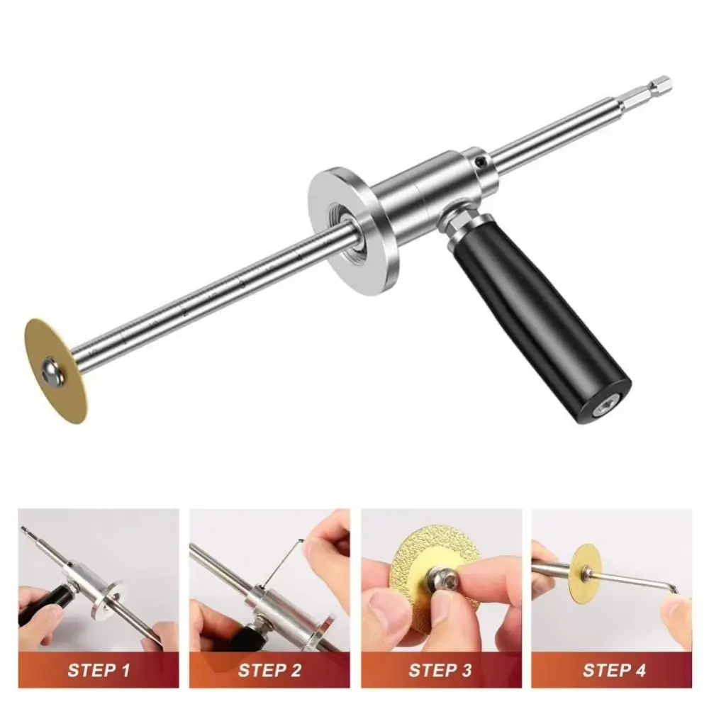 Diamond Grit Cutting Wheel PVC Pipe Cutter Ergonomic Handle Stainless Steel Internal Plastic Pipe Cutter Five Blades