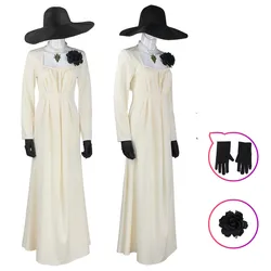 Game Vampire Lady Evil Village Alcina Dimitrescu Cosplay Costume Dress Outfit Adult Women Halloween Carnival Suit