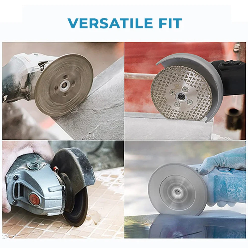 أداة السلطة قرص الطحن الماس + الصلب 100 مللي متر أسطوانة تقطيع مزدوجة الوجهين للرخام الجرانيت السيراميك قرص الطحن M10