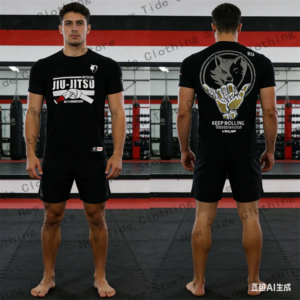 

Мужская спортивная футболка для тайского бокса, повседневная свободная футболка с круглым вырезом и 3D-принтом, модная и дышащая одежда для бокса.