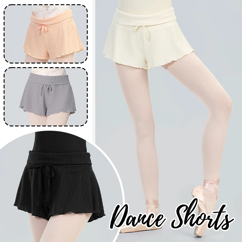 Celana Santai Lebar Anak Perempuan Celana Jogger Bukaan Kaki Kerut untuk Wanita Celana Pendek Pinggang Dapat Disesuaikan Gym Tari Yoga Atletik Balet Baru