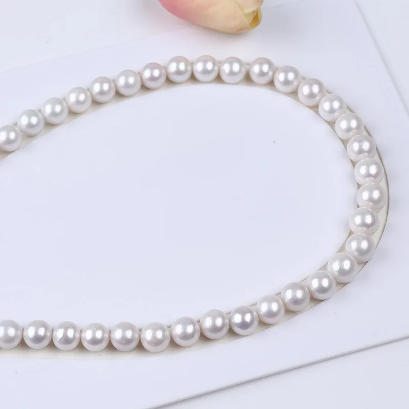 Wholesale 9.8-11mm Edison Round Freshwater Pearl Beads For Necklace Making