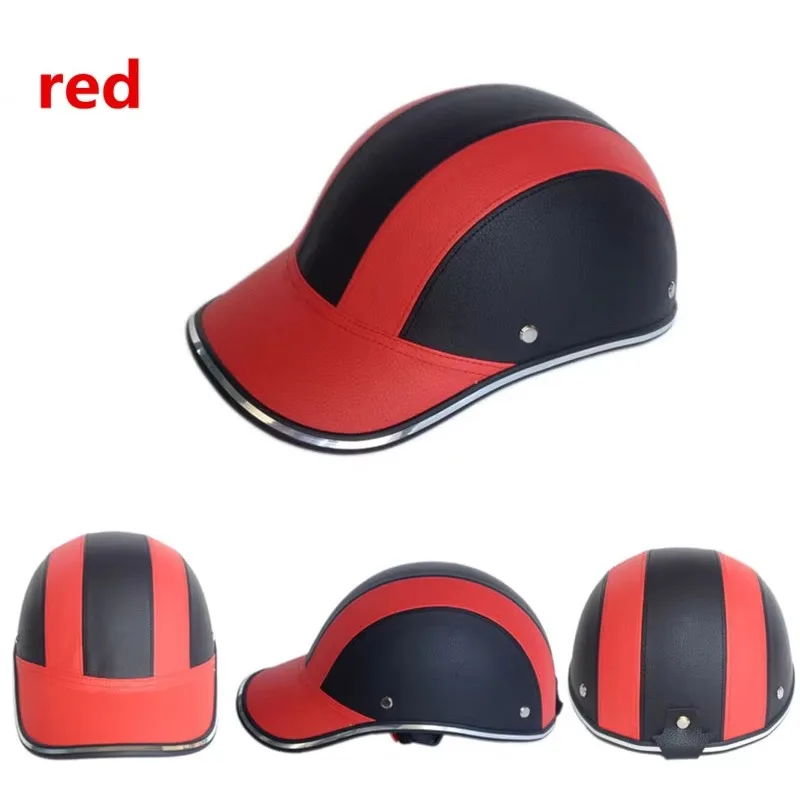 ESCAM Safety Helmet Motorcycle Helmet Half Helmet Summer Electric Car Men Women Personality  Baseball Helmet Protection