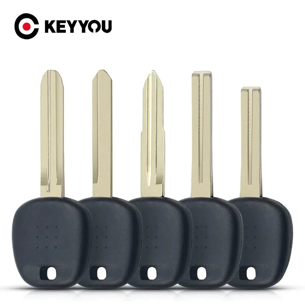 KEYYOU 10PCS Transponder Chip Key Case Shell For Toyota Rav4 Camry Highlander Yaris Corolla TOY43/TOY47/TOY48 Blade